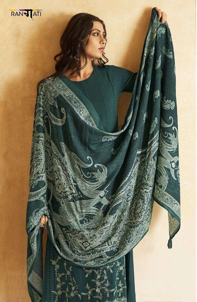 Rangati Prints Rumi Pashmina silk with fancy Winter Wear Dre...
