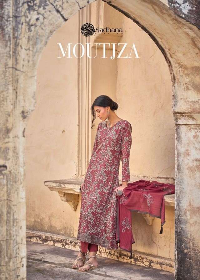 Sadhana Fashion Moutjza Pashmina silk with fancy work Winter...