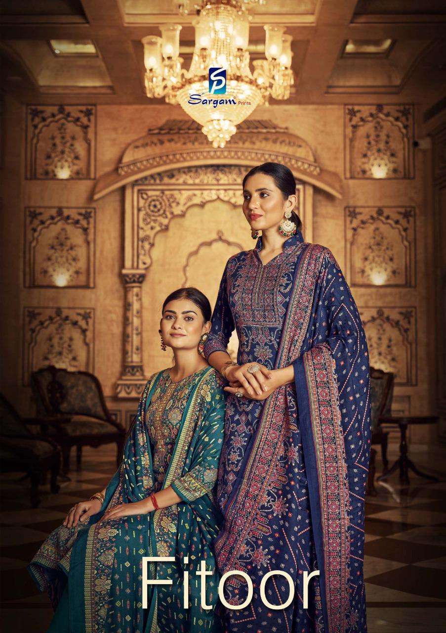 Sargam Fitoor Pashmina Silk with digital print Winter Wear D...