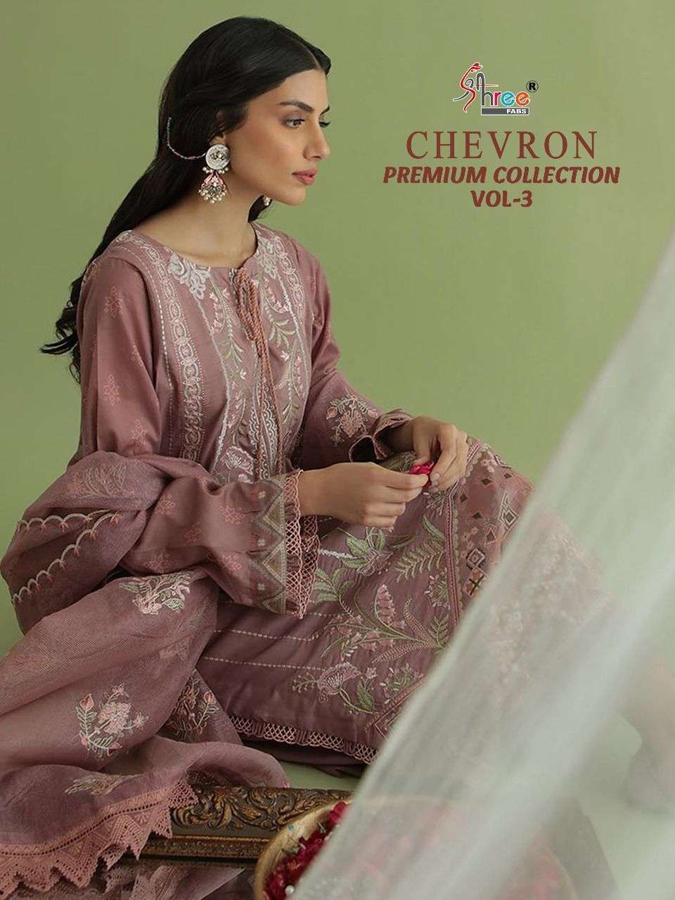 Shree Fabs Chevron Premium Collection vol 3 Lawn cotton with...