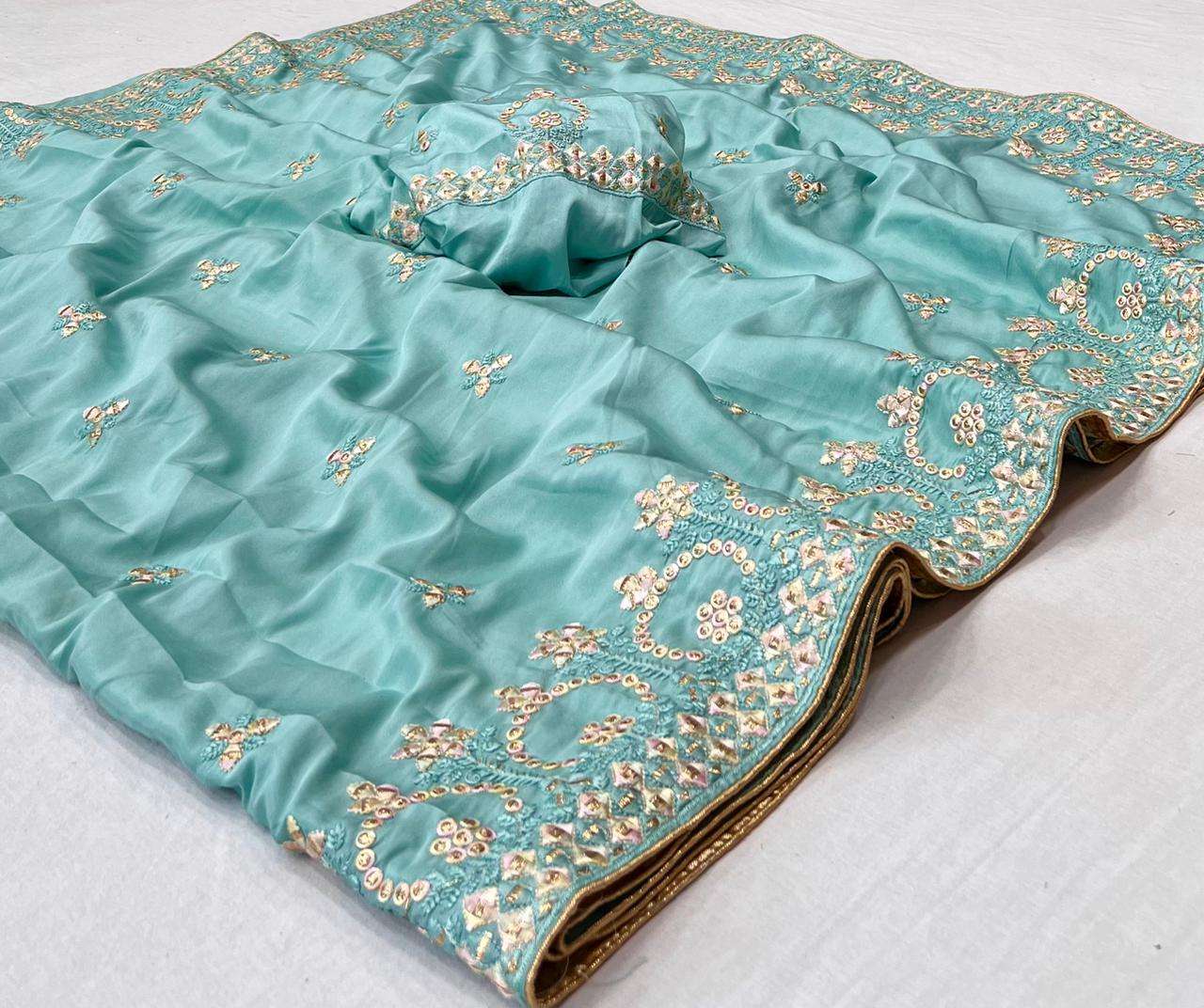 Suhani Satin Silk with Full EMbroidery work Fancy Party wear...