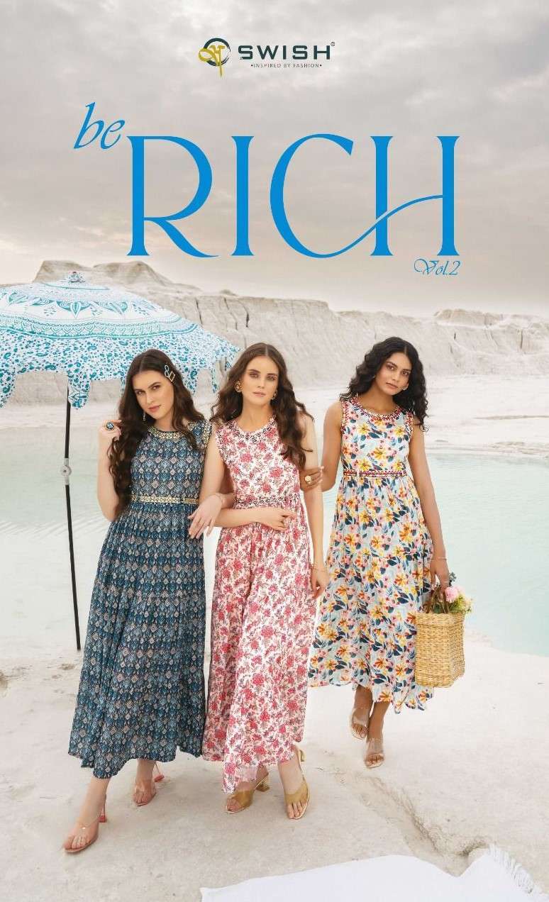 Swish Be Rich vol 2 Viscose with fancy Kurti collection at w...