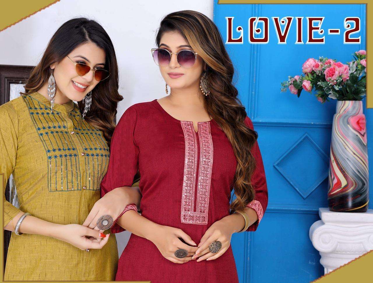 BEAUTY LOVIIE VOL 2 RAYON EMBROIDERED WITH SEQUENCE KURTI CA...