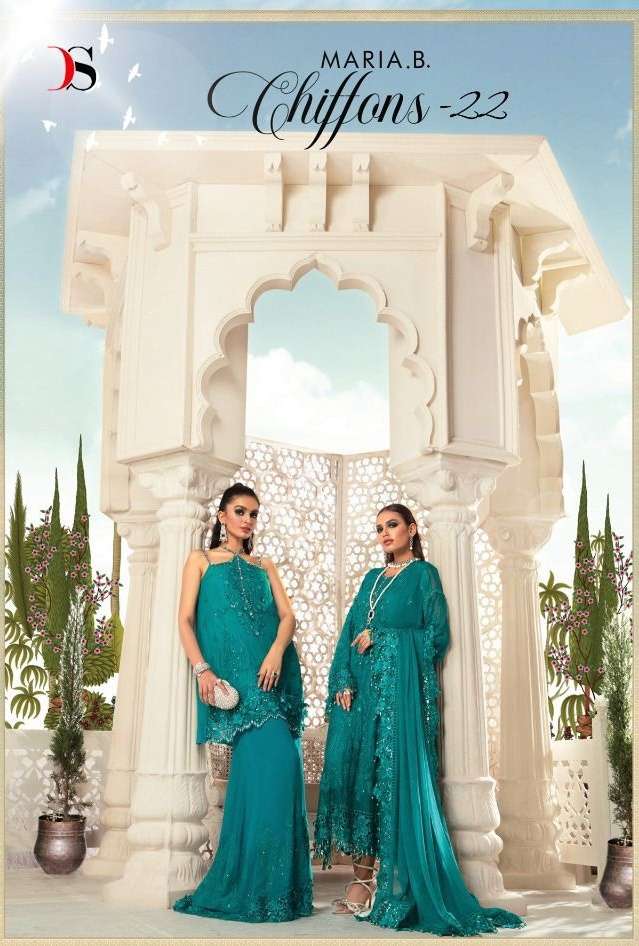 DEEPSY SUITS MARIAB CHIFFON 22 GEORGETTE WITH EMBROIDERY SAL...