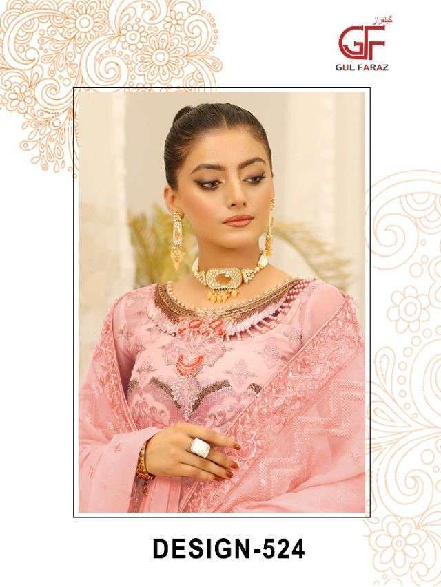 GUL FARAZ 524 EMBROIDERY PAKISTANI SALWAR KAMEEZ AT WHOLESAL...