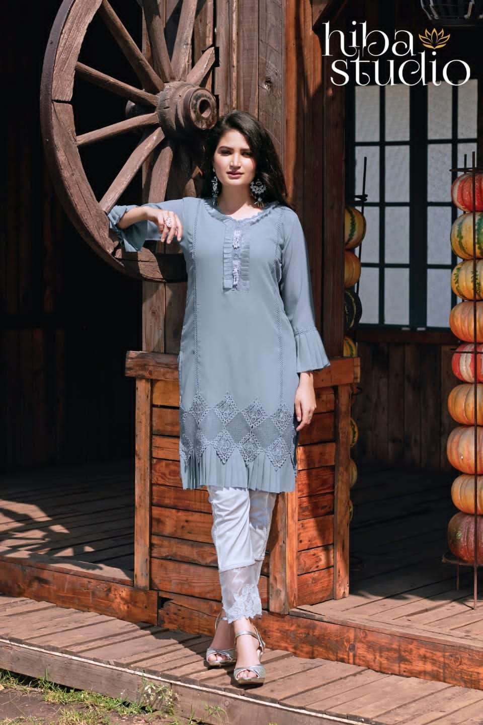 HIBA LPC 34 PURE GEORGETTE FANCY SUITS COLLECTION AT WHOLESA...