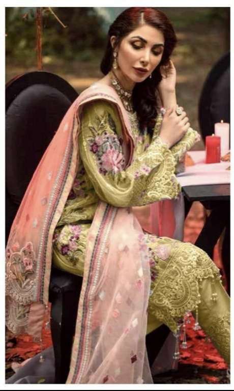 HOOR 19011 LATEST NET EMBROIDERY PAKISTANI CONCEPT SUITS AT ...