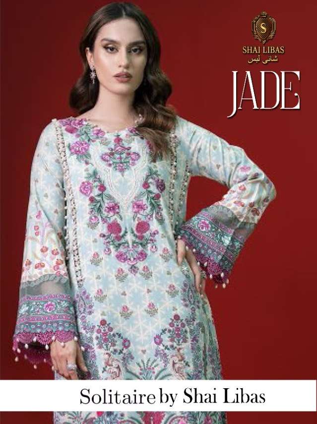 JADE SOLITAIRE BY SHAI LIBAS NEW LAUNCH COTTON WITM EMBROIDE...