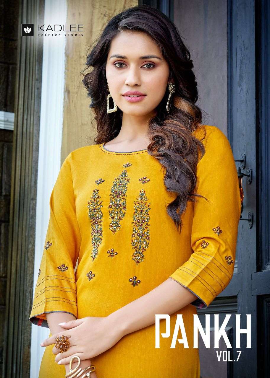 KADLEE PANKH VOL 7 NX HEAVY RAYON HANDWORK AND EMBROIDERY SA...