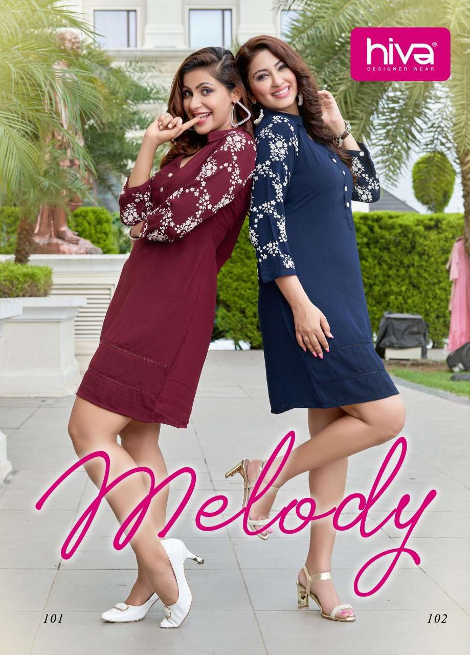 MELODY BY HIVA LATEST KURTIS COLLECTION WHOLESALER