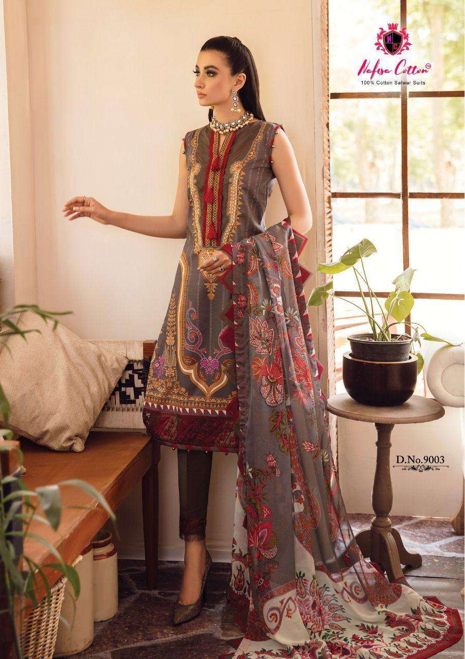 NAFISA COTTON SAHIL VOL 9 PAKISTANI SALWAR KAMEEZ AT WHOLESA...