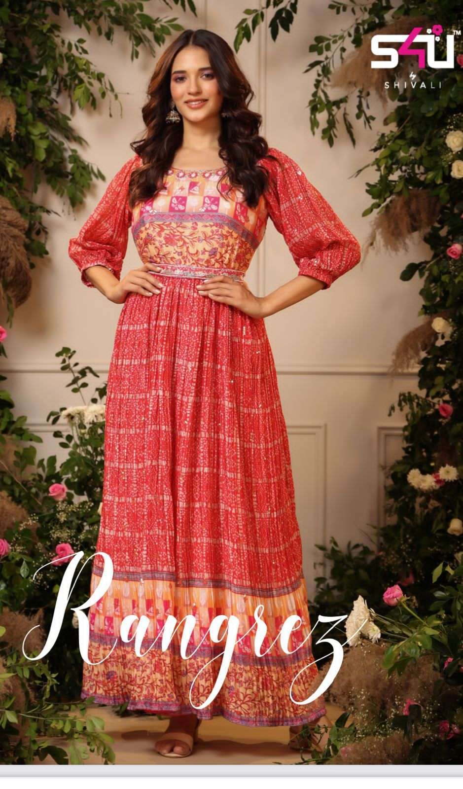 S4U RANGREZ VOL 2 ELEGANCE COLLECTION FIT & FLARE GOWNS IN T...