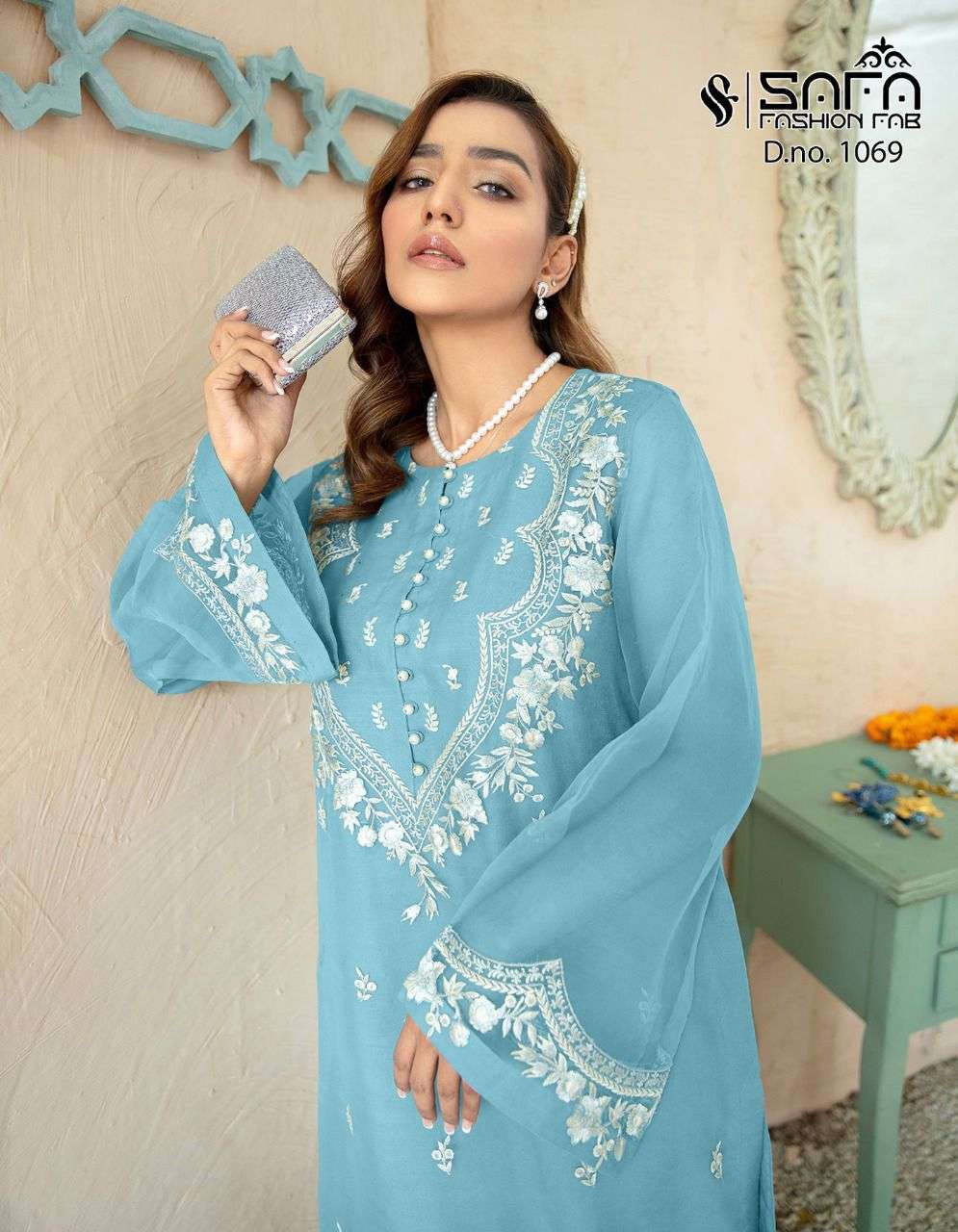 SAFA 1069 DESIGNER PAKISTANI SALWAR KAMEEZ AT WHOLESALE RATE