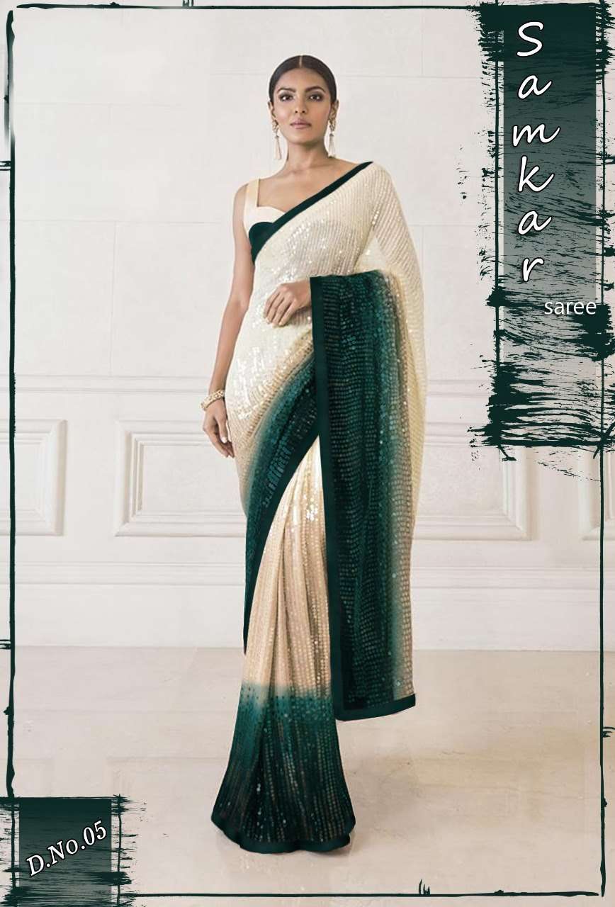 SEQUENCE SAREES COLLECTION LAUNCHING NEW GEORGETTE FADDING S...