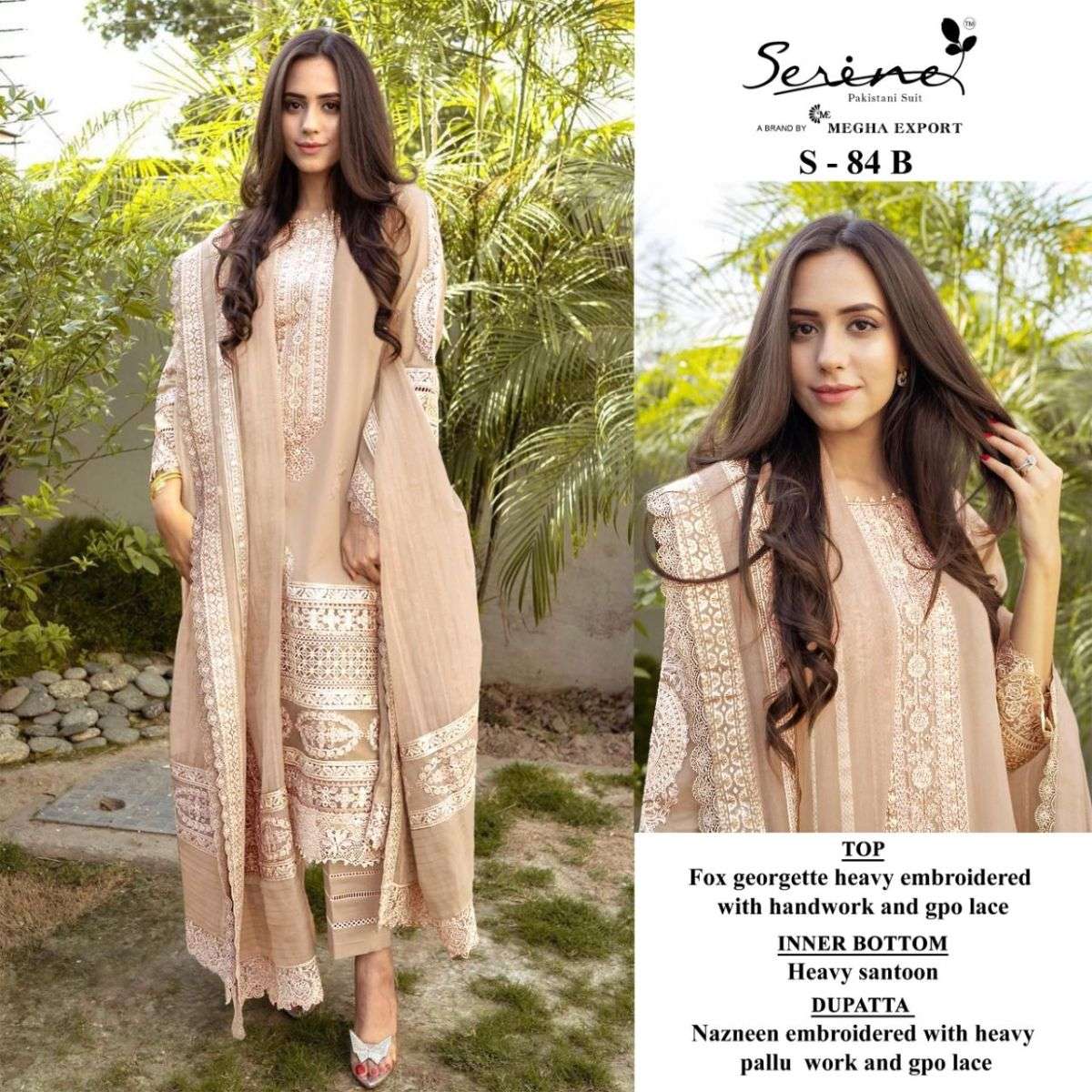 SERENE S 84 COLORS LATEST GEORGETTE SALWAR KAMEEZ PAKISTANI ...