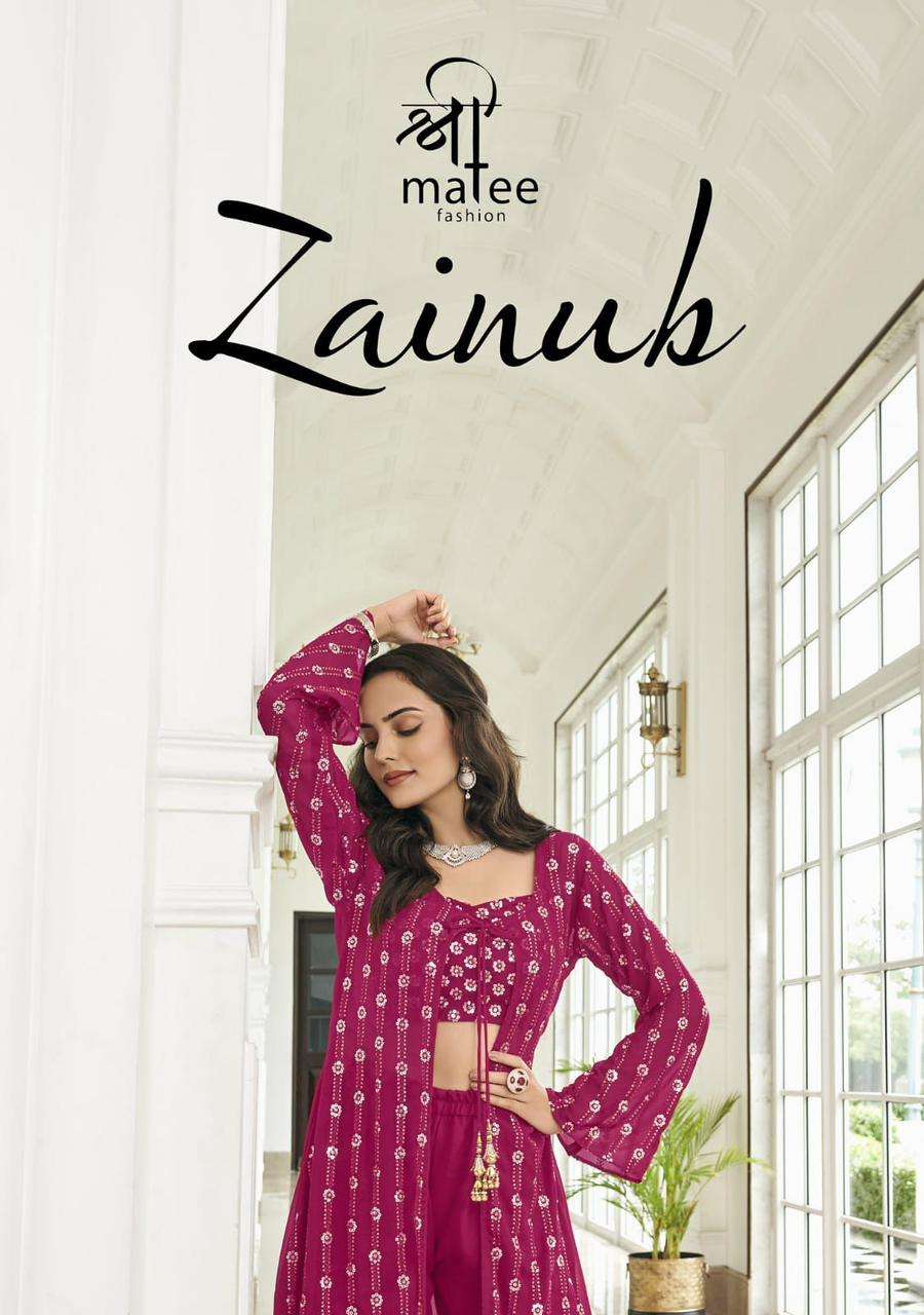 SHREEMATEE FASHION ZAINAB FAUX GEORGETTE SALWAR SUITS WITH E...