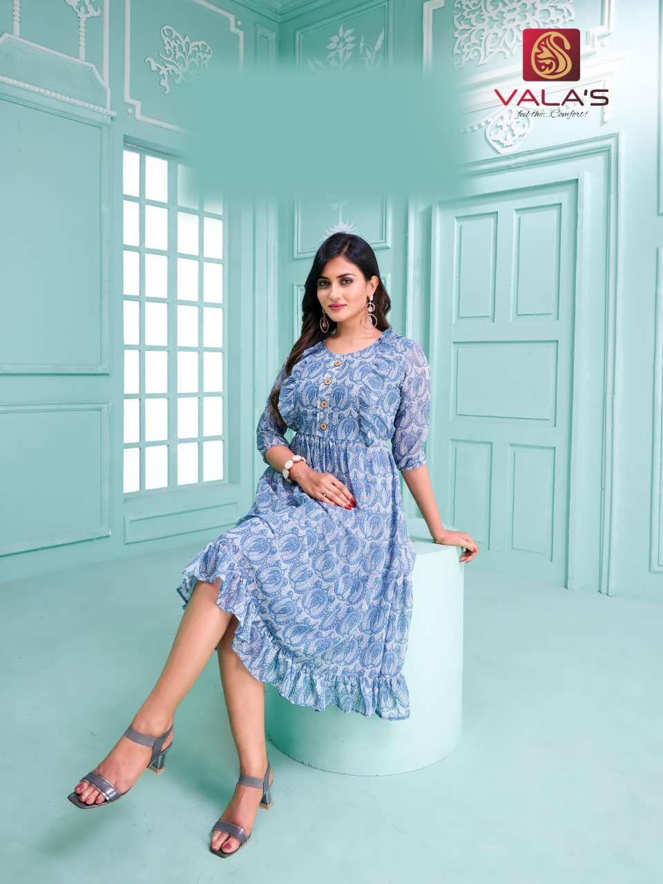 STYLE VOL 7 BY VALAS LATEST GEORGETTE KURTIS COLLECTION