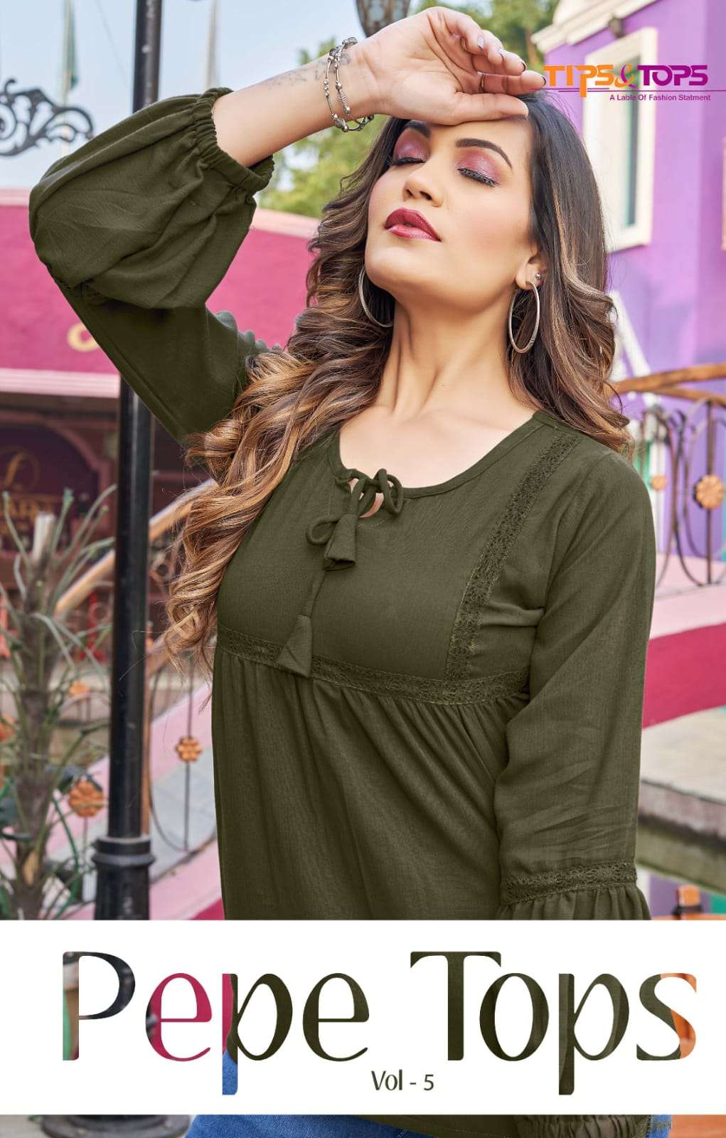 TIPS AND TOPS PEPE TOPS VOL 5 LATEST WESTERN STYLE KURTI TOP...