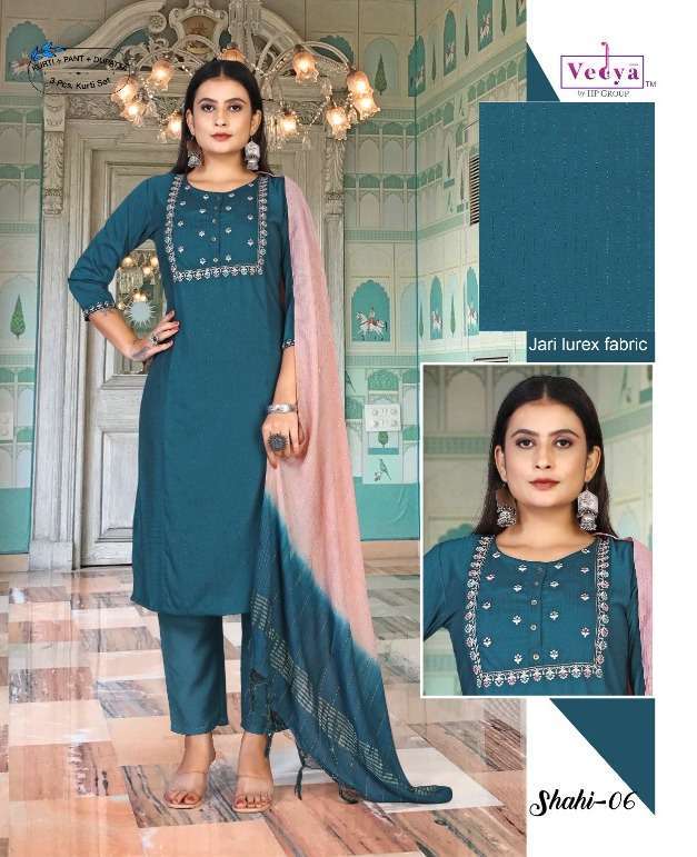 VEDYA SILK SHAHI READYMADE DAILY WEAR 3 PIECE COLLECTION SAL...