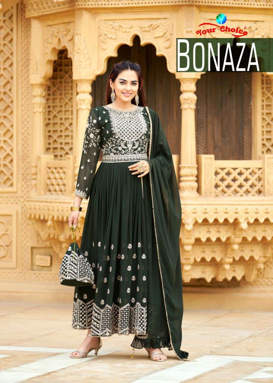 YOUR CHOICE BONAZA BLOOMING GEORGRTTE SALWAR KAMEEZ AT WHOLE...