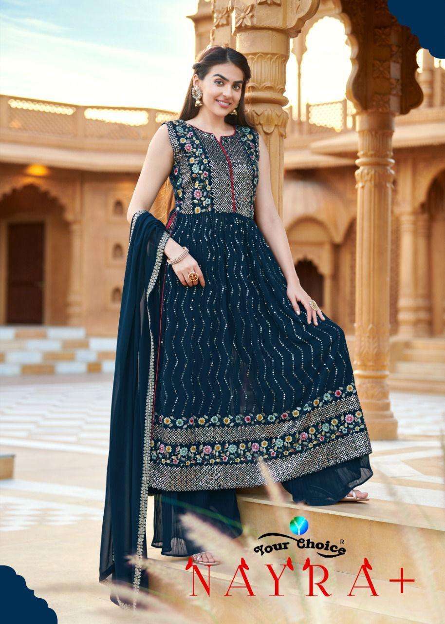 YOUR CHOICE NYRAA+ BLOOMING GEORGETTE SALWAR KAMEEZ AT WHOLE...
