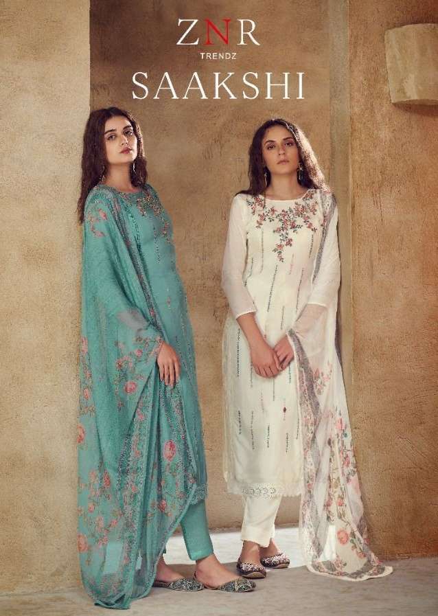 ZNR SAAKSHI PURE MUSLIN DRESS MATERIAL AT WHOLESALE PRICE