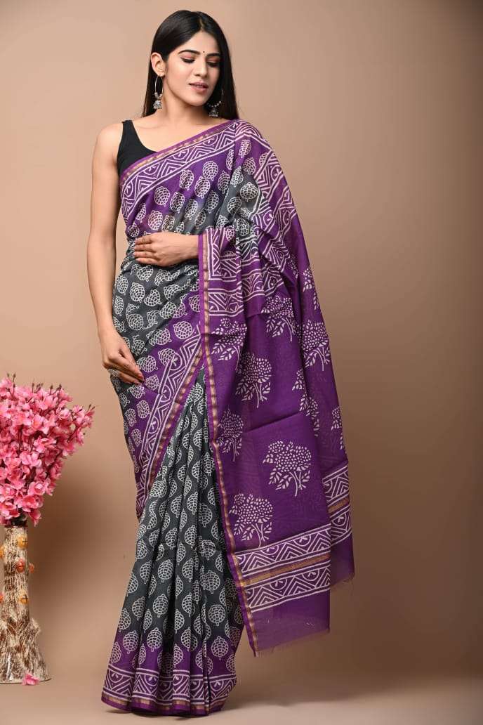 EXCLUSIVE SOFT CHANDERI COTTON SAREES COLLECTION AT WHOLESAL...