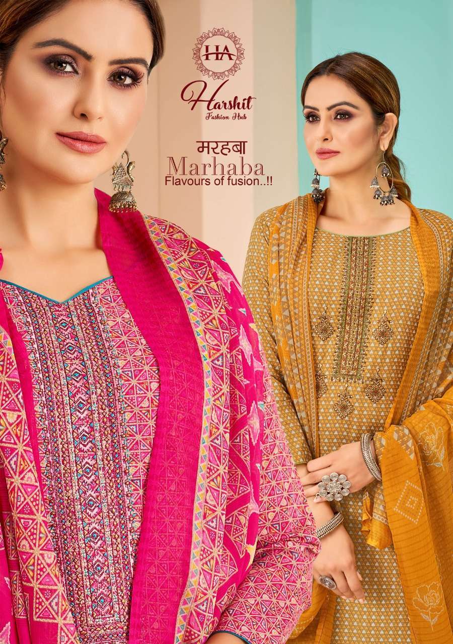 HARSHIT FASHION HUB MARHABA COTTON SALWAR SUITS AT WHOLESALE...