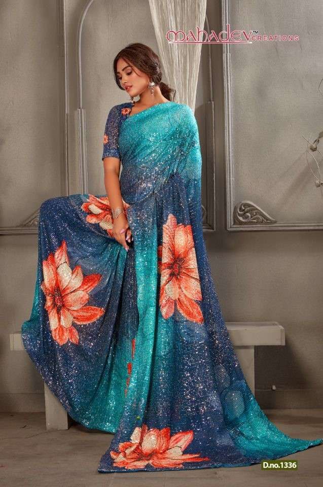 MAHADEV CREATION SEQUENCE VOL 2 GEORGETTE SAREES COLLECTION ...