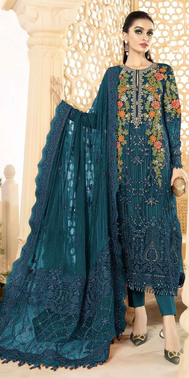 MOTIFZ 256 ABCD PURE GEORGETTE SALWAR SUITS AT WHOLESALE PRI...