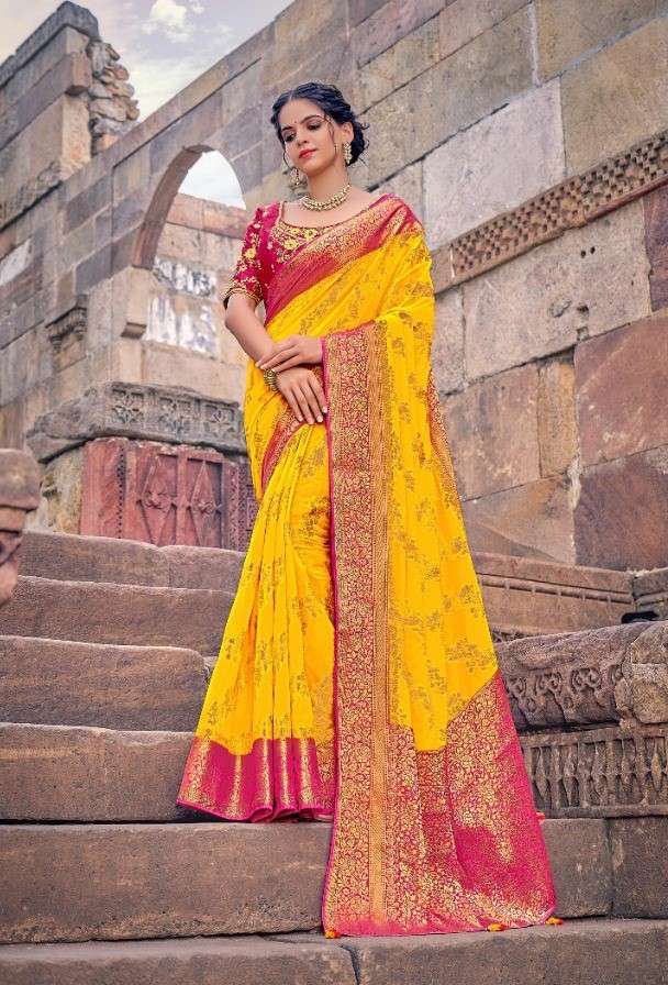 PRERNA PARTY WEAR PURE SILK SAREES COLLECTION AT WHOLESALE P...