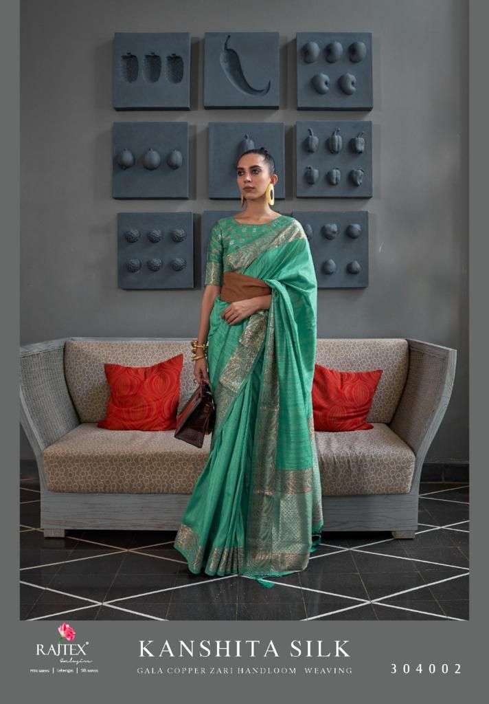 RAJTEX KANSHITA SILK GALA TUSSER SILK COPPER ZARI SAREES AT ...