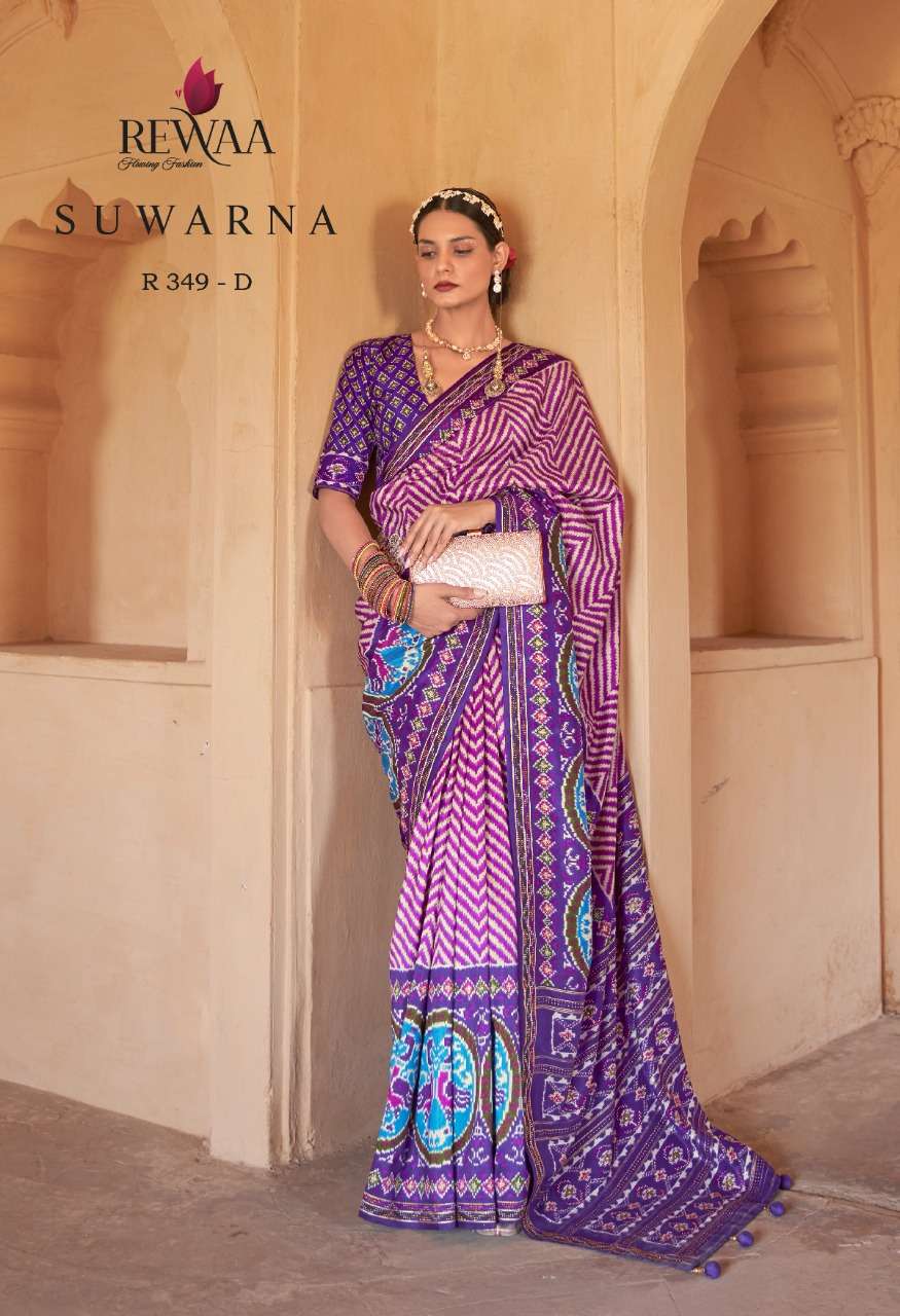 REVAA SUVARNA PATOLA SILK PARTY WEAR SAREES AT WHOLESALE PRI...