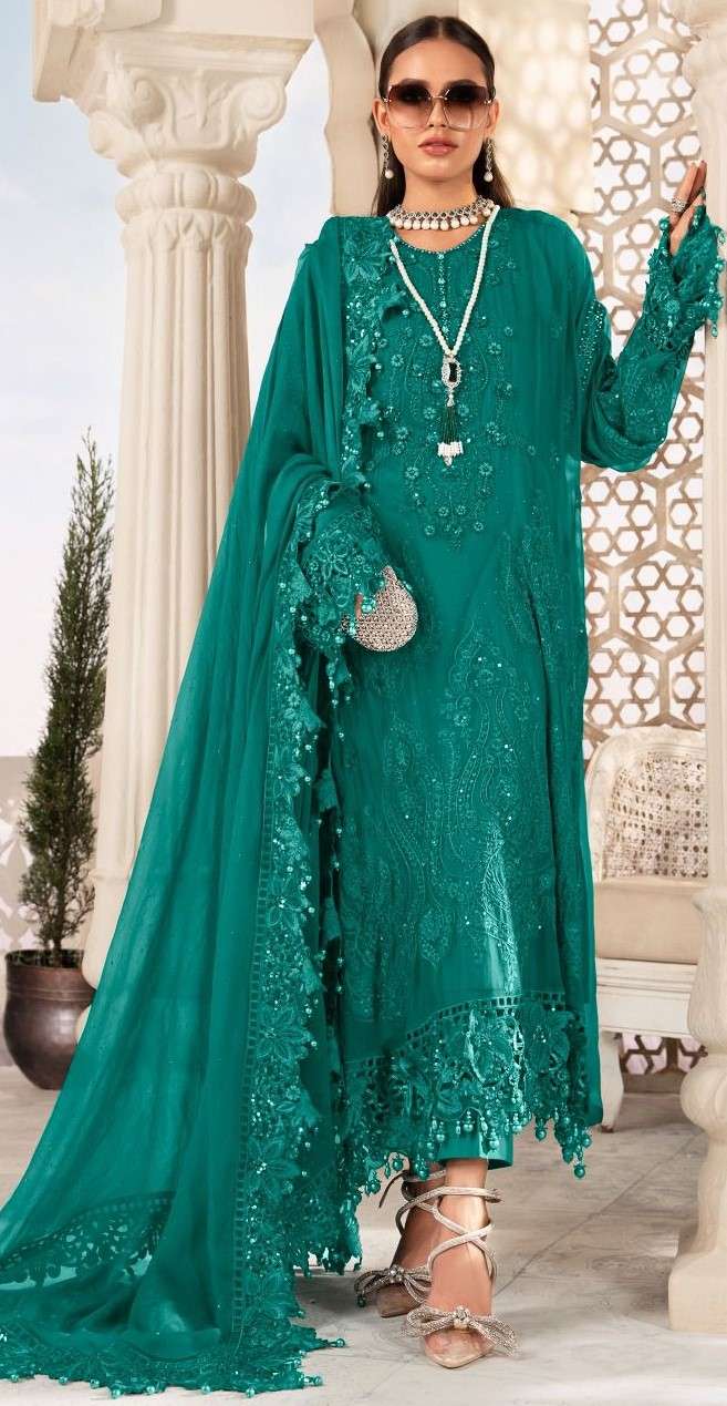 SANIYA ST 1096 PURE GEORGETTE SALWAR SUITS COLLECTION AT WHO...