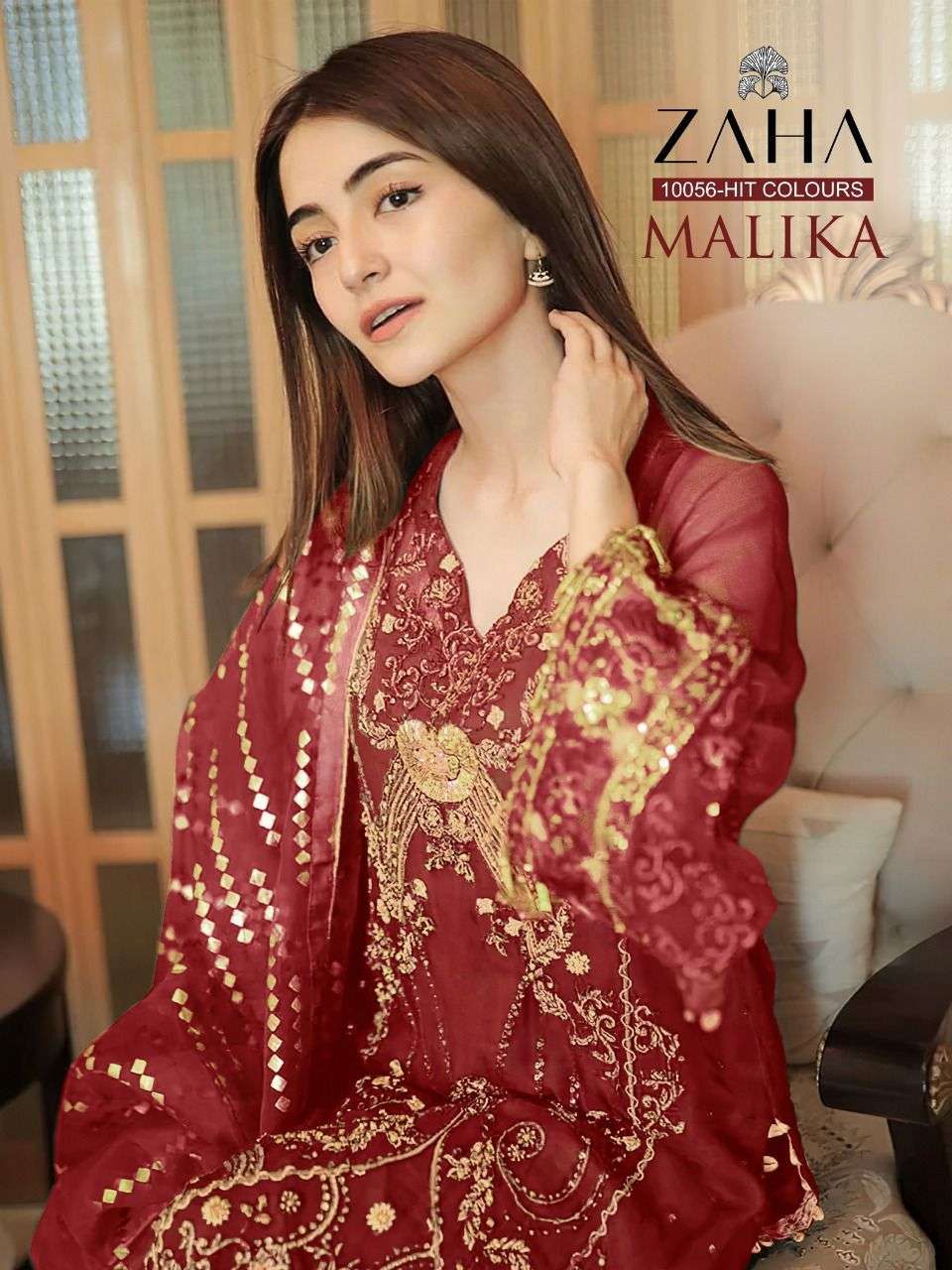 ZAHA MALIKA GEORGETTE WITH HEAVY EMBROIDERY WORK SALWAR SUIT...