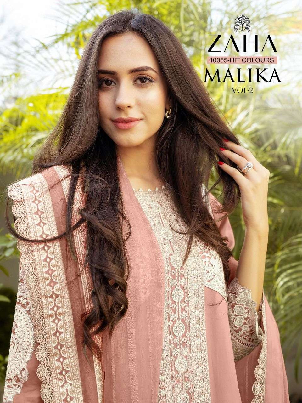 ZAHA MALIKA VOL 2 GEORGETTE WITH HEAVY EMBROIDERY WORK SALWA...