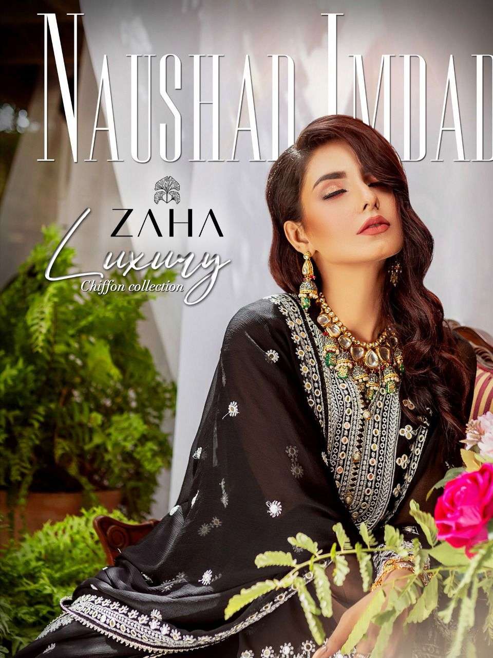 ZAHA NAUSHAD IMDAD GEORGETTE WITH HEAVY EMBROIDERY WORK SALW...