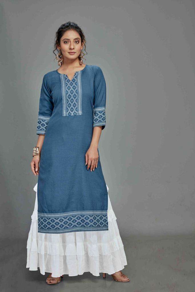 CHANNEL 9 BLENDED COTTON KURTIS COLLECTION AT WHOLESALE PRIC...