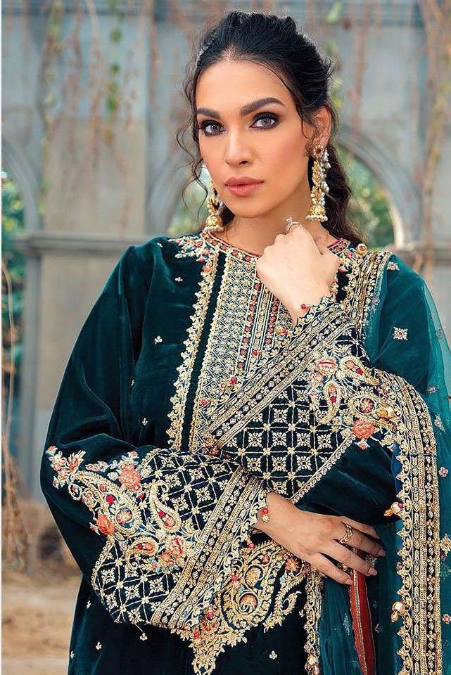 DEEPSY SUITS ANAYA 22 VELVET EMBROIDERY SALWAR SUITS AT WHOL...