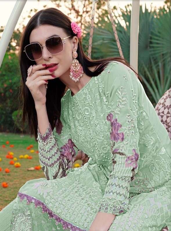 FEPIC ROSEMEEN 1169 GEORGETTE HEAVY EMBROIDERED SUITS AT WHO...