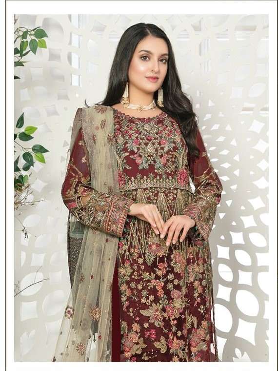 FEPIC ROSEMEEN 1266 GEORGETTE PAKISTANI SALWAR SUITS AT WHOL...
