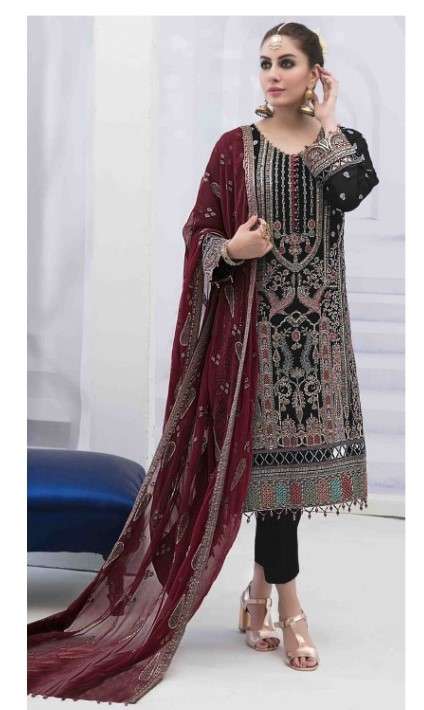 FEPIC ROSEMEEN 1287 GEORGETTE PAKISTANI SUITS AT WHOLESALE P...