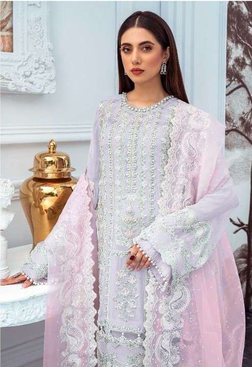 FEPIC ROSEMEEN 1294 FAUX GEORGETTE EMBROIDERED SUITS AT WHOL...