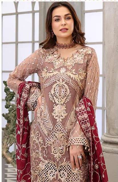 FEPIC ROSEMEEN 1552 GEORGETTE EMBROIDERED SALWAR SUITS AT WH...