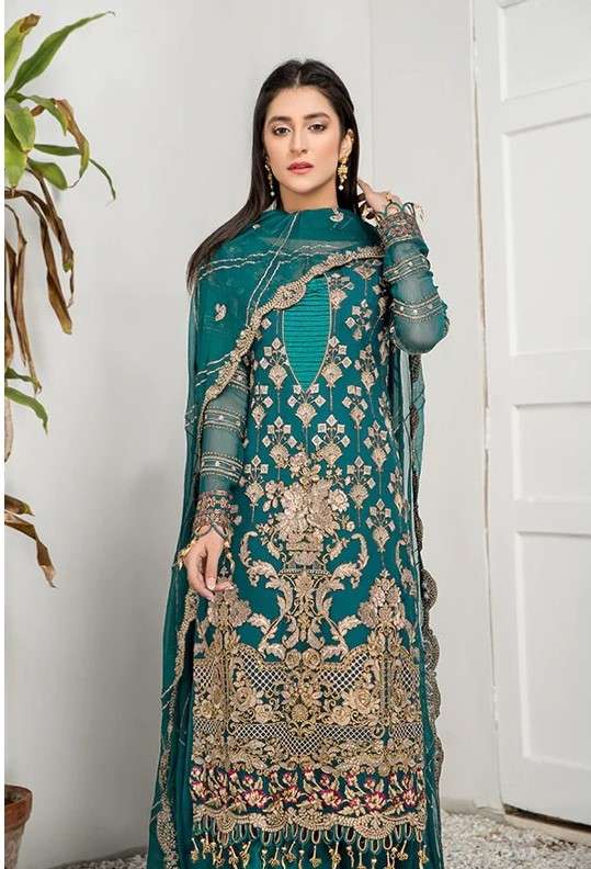 FEPIC ROSEMEEN 5238 GEORGETTE HEAVY EMBROIDERED SUITS AT WHO...