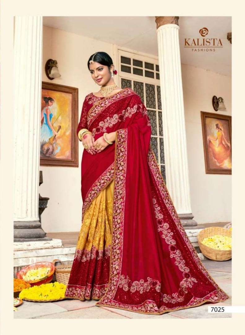 KALISTA KHWAAB VOL 21 PARTY WEAR SAREES AT WHOLESALE PRICE