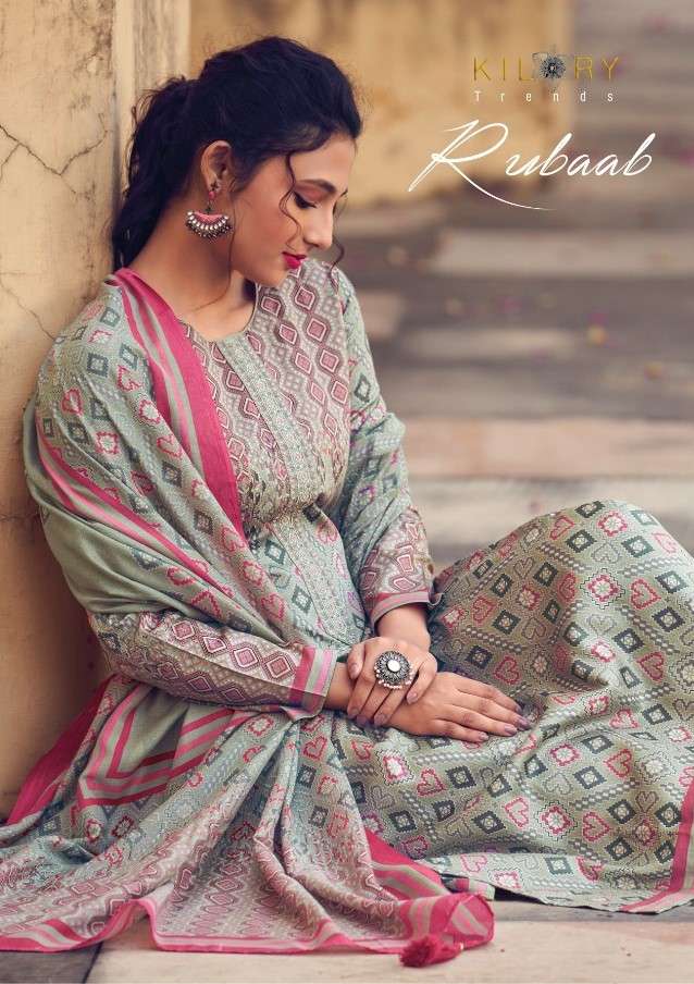 KILORY TRENDS RUBAAB PURE JAM COTTON SALWAR SUITS AT WHOLESA...