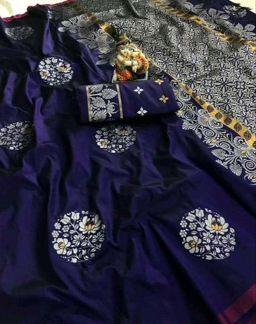 LICHI SILK WITH WEAVING SILVER JARI SAREES COLLECTION AT WHO...