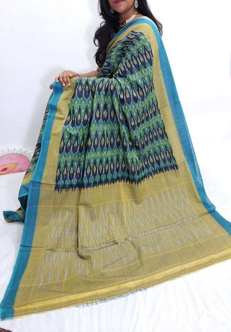 MERCERAIZED SOFT COTTON SAREES WITH ATTRACTIVE PATTERN AT WH...