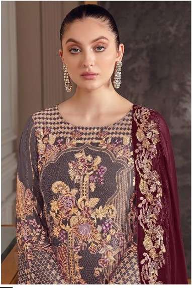 NOOR 157 GEORGETTE WITH EMBROIDERY SALWAR SUITS AT WHOLESALE...